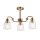 Suspension métal verre H : max. 148,4 cm 3 flammes