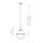 Lampe à suspendre métal E27 D : 29,2 cm rond H : max. 99,8 cm