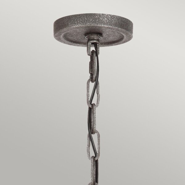 Lustre métal verre E27 Ø 82,9 cm grand rustique