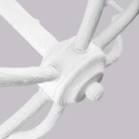 Lustre blanc métal E14 L : 82,9 cm grand style...