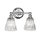 Badezimmerleuchte Wand LED G9 IP44 B: 35,2 cm Metall Glas