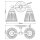 Badezimmerleuchte Wand LED G9 IP44 B: 35,2 cm Metall Glas