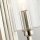 Wandlampe Metall Glas E14 35,5 cm hoch Nickel poliert