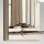 Wandlampe Metall Glas E14 35,5 cm hoch Nickel poliert