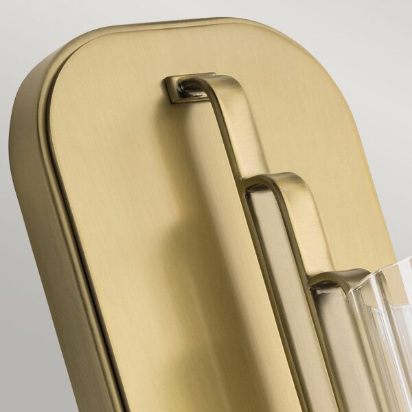 Wandleuchte Glas Metall E14 35,5 cm hoch Jugendstil