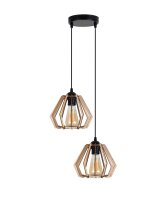 Lampe à suspendre décorative en bois E27 35...