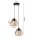 Lampe à suspendre décorative en bois E27 35 cm 2 flammes confortable