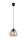 Suspension confortable en bois E27 20,5 cm noir naturel