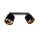 Spot de plafond flexible tissu métal E27 70 cm de long