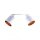 Spot de plafond mobile blanc or E27 2-flmg tissu