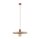 Lampe à suspendre vintage E27 Ø40 cm en rouge brique gris sable