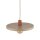 Lampe à suspendre vintage E27 Ø40 cm en rouge brique gris sable