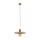 Suspension vintage E27 Ø30 cm en rouge brique gris sable