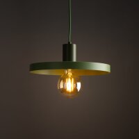 Suspension verte E27 Ø30 cm ronde Vintage...