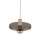 Suspension E27 Ø30 cm ronde Gris sable Marron Vintage