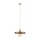 Suspension E27 Ø30 cm ronde Gris sable Marron Vintage