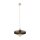 Suspension E27 Ø30 cm ronde Gris sable Marron Vintage