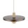 Lampe à suspendre E27 Ø40 cm ronde Gris sable Marron Vintage