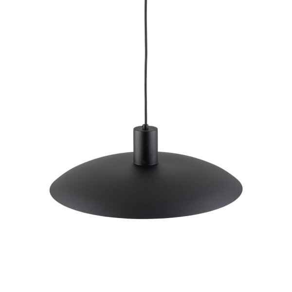 Schwarze Pendelleuchte Metall Ø41 cm rund E27 Loft