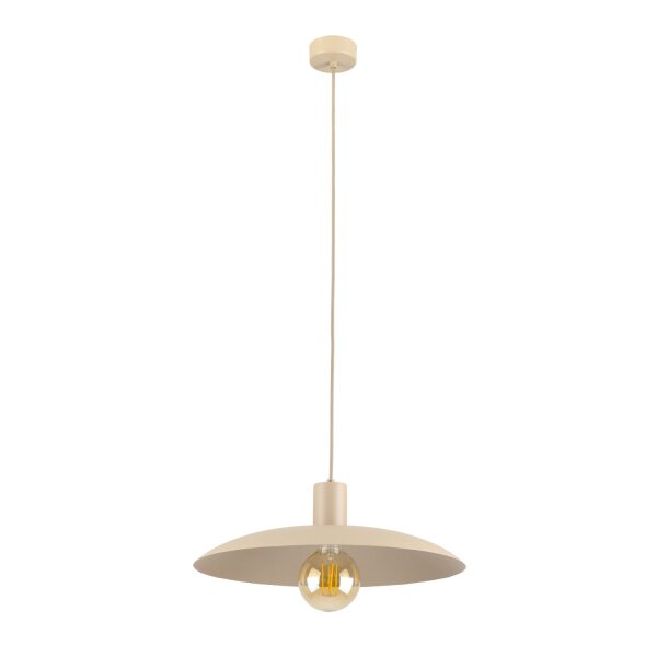 Runde Hängelampe Metall Sandgrau Ø41 cm E27 Loft