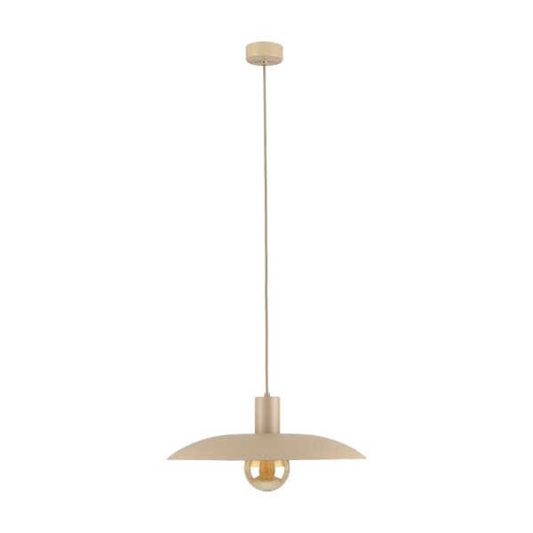 Runde Hängelampe Metall Sandgrau Ø41 cm E27 Loft