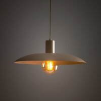 Runde Hängelampe Metall Sandgrau Ø41 cm E27 Loft