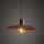 Suspension ronde métal Ø41 cm E27 Loft rouge brique
