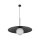 Blendarme Suspension Noir Métal Verre E27 Ø65 cm