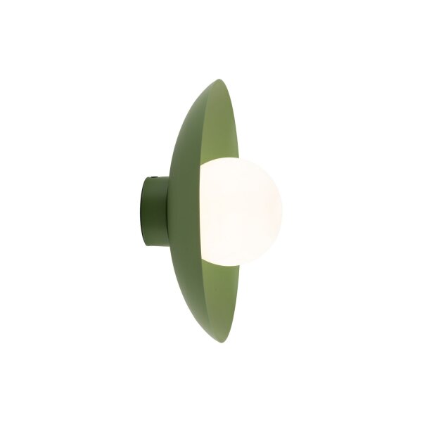 Applique verte Boule de verre à faible éblouissement G9 L:28 cm confortable