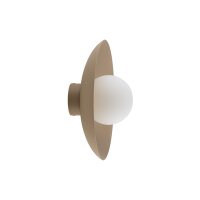 Applique Abat-jour en verre M&eacute;tal rond &Oslash;28...