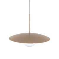 Hängelampe Glasschirm Metall rund Ø65 cm E27...
