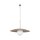 Lampe à suspendre Abat-jour en verre Métal rond Ø65 cm E27 Gris sable