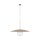 Lampe à suspendre Abat-jour en verre Métal rond Ø65 cm E27 Gris sable