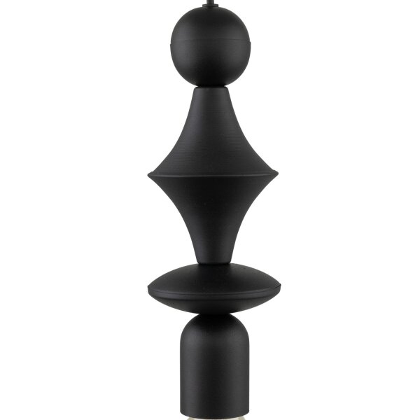 Lampe à suspendre noire métal Ø10 cm E27 minimaliste