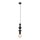 Lampe à suspendre noire métal Ø10 cm E27 minimaliste