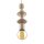 Suspension Gris sable Métal Ø10 cm E27 minimaliste