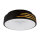 LED Deckenleuchte rund D: 38 cm Schwarz Wei&szlig; Gold