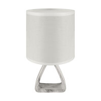 Lampe de table tissu céramique 27 cm de haut gris...
