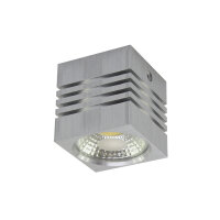 Plafonnier LED 5,5 cm de large en saillie en argent petit