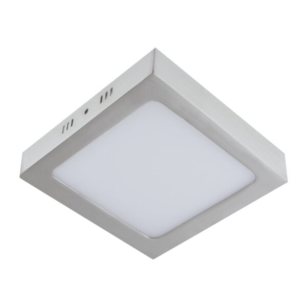 LED Deckenlampe klein B: 22,5 cm Chrom matt Weiß 4000 K