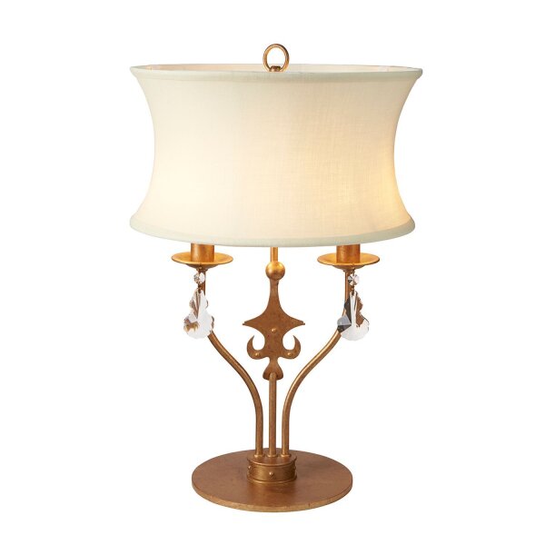 Lampe de table CAMELOT 10 or Ø36cm H:56cm Lampe