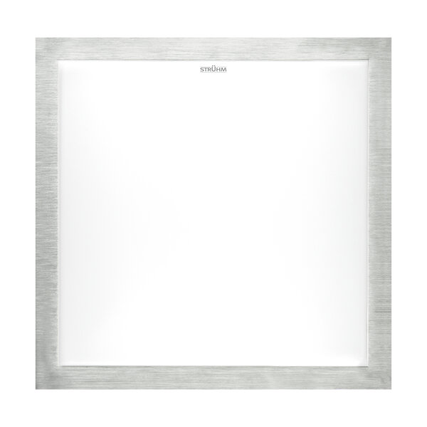 Lampe de plafonnier LED salle de bain L : 37 cm IP44 4000 K argent blanc