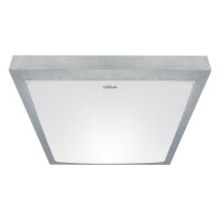 LED Deckenlampe Badezimmer B: 37 cm IP44 4000 K Silber...