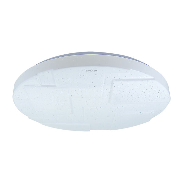 Lampe de plafonnier LED ronde Ø 49 cm IP44 blanc 3900 K ciel étoilé