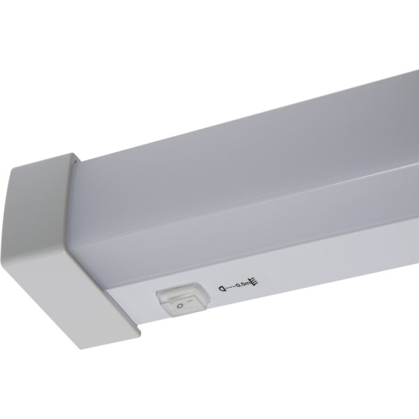 LED Spiegelleuchte mit Schalter B: 59,8 cm IP44 Weiß 4200 K