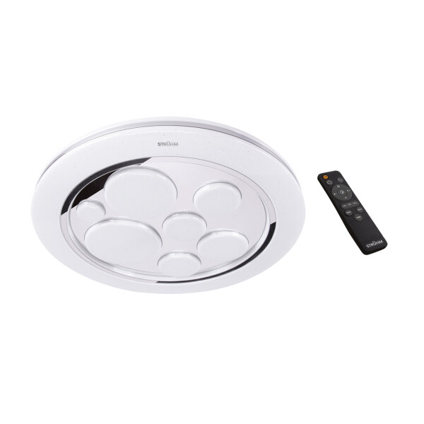 Lampe de plafonnier LED IP44 ronde D : 49 cm Télécommande