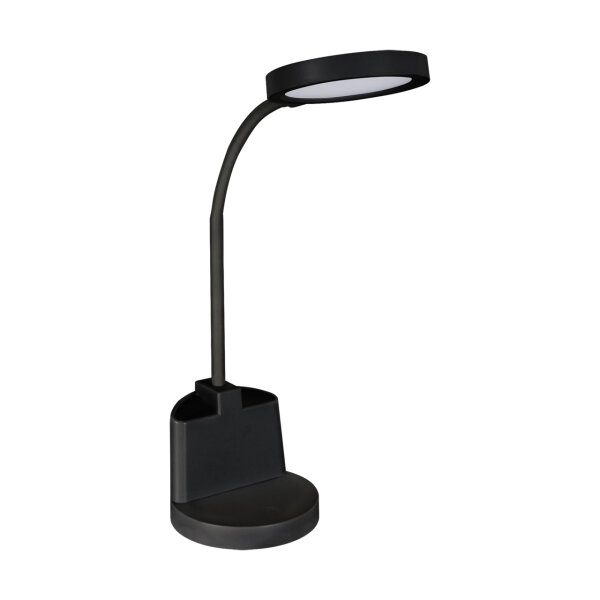 Lampe de bureau LED Touch Dimmer Porte-stylo Bras flexible 55,5 cm