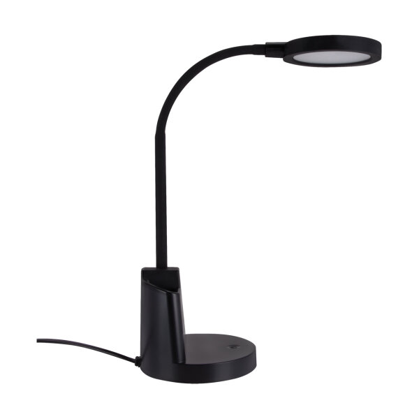 Lampe de bureau LED Touch Dimmer Porte-stylo Bras flexible 55,5 cm