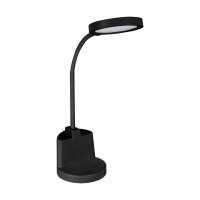 LED Schreibtischlampe Touch Dimmer Stiftehalter Flexarm...