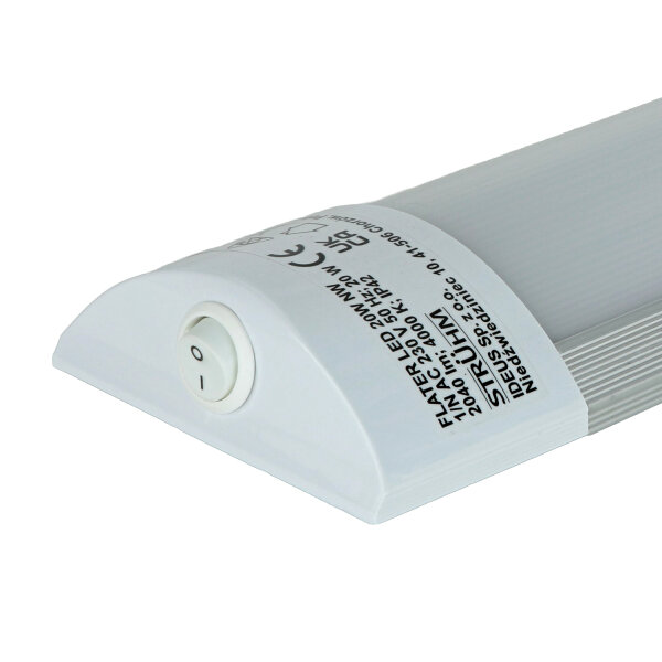 LED Unterbauleuchte mit Schalter B: 60 cm IP42 Weiß 4000 K